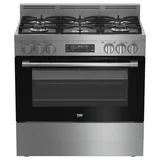 Beko 90cm Dual Fuel Freestanding Cooker BFC918GMX1
