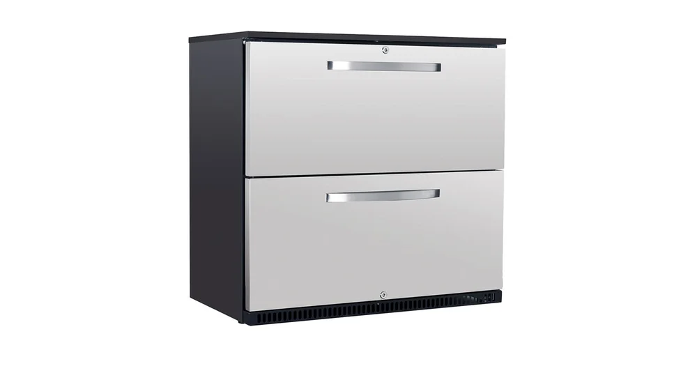 Husky 190L Double Drawer Fridge