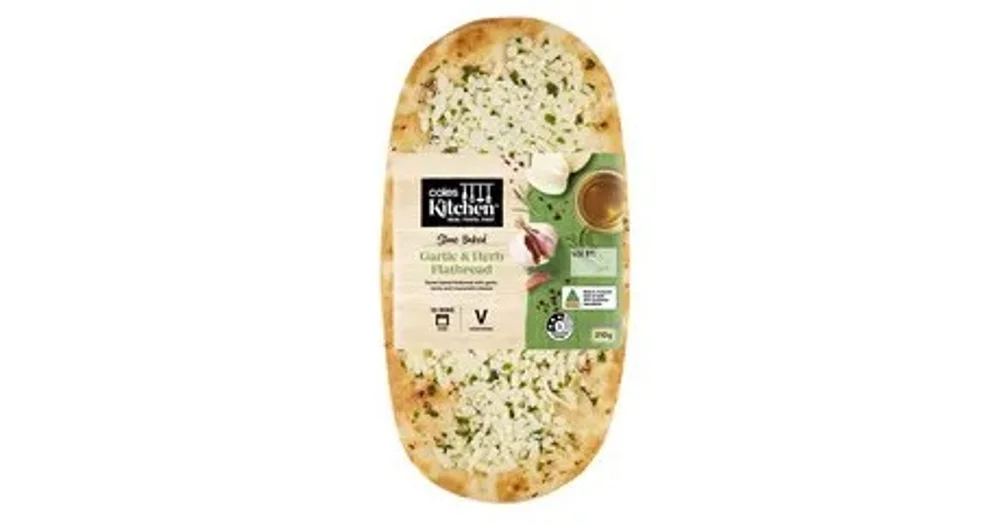 Coles Kitchen Garlic and Herb Flatbread reviews