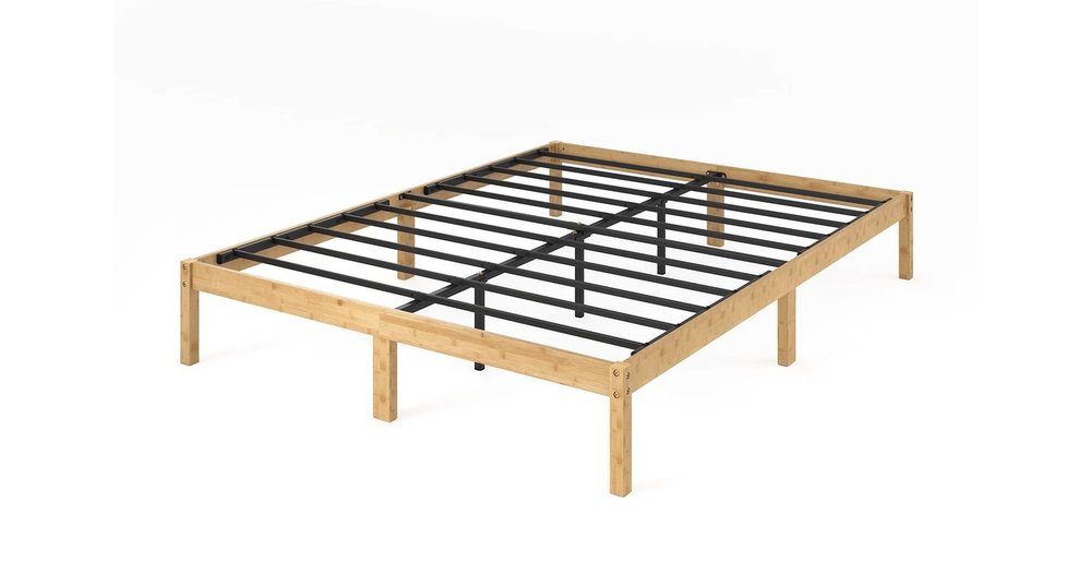 Zinus Moiz Bamboo Wood Bed Base Double reviews | ProductReview.com.au