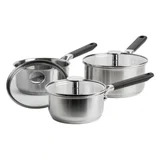 Kitchenaid Classic 3pc Stainless Steel Saucepan Set