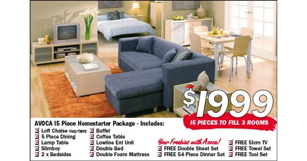 Fantastic Furniture Avoca 15 Piece Homestarter Package Productreview Com Au