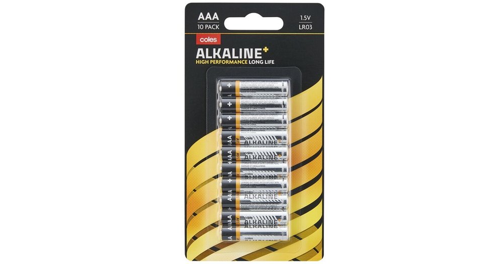 Coles Alkaline+ AAA reviews | ProductReview.com.au
