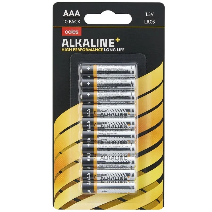 Coles Alkaline+ AAA reviews