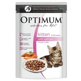 Optimum Kitten with Salmon Chunks in Jelly Wet Cat Food