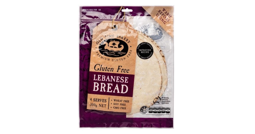 Old Time Bakery Gluten Free Lebanese Bread reviews | ProductReview.com.au