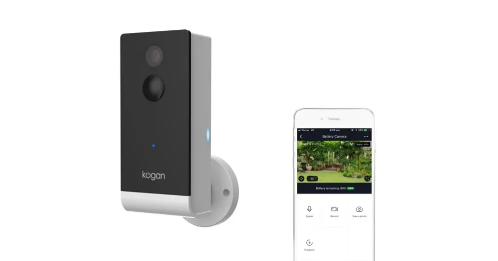 Kogan 1080P Outdoor Battery Powered WiFI Security Camera