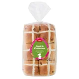 Coles Apple and Cinnamon Hot Cross Buns