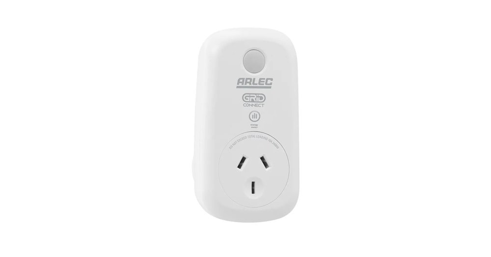 Arlec White Grid Connect Smart Plug In Socket with Energy Meter ...