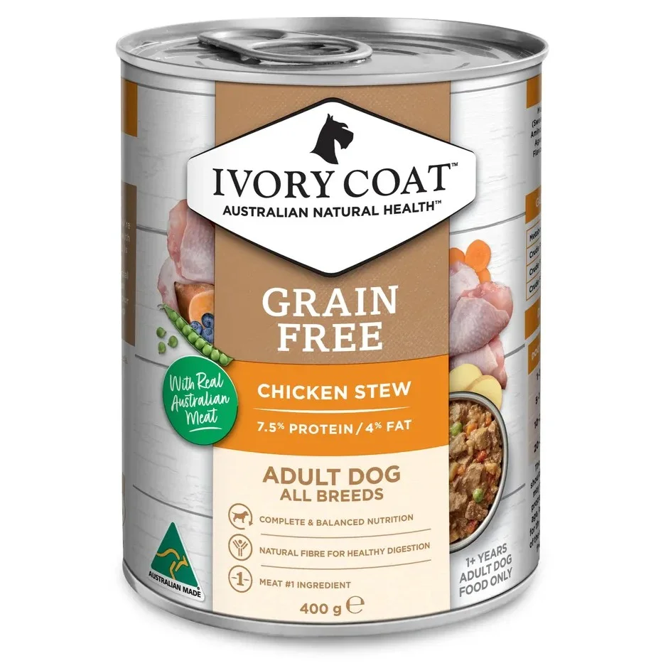 Ivory Coat Grain Free Adult Wet Dog Food Chicken Stew reviews