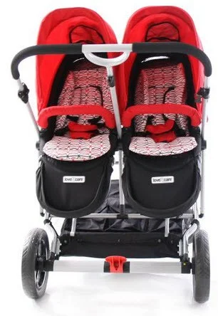 love and care twin pram