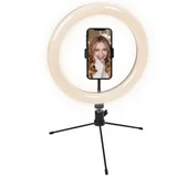 Cygnett V-Glamour 10" Selfie Ring Light with Tripod & Bluetooth Remote