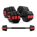 Fortis Adjustable Dumbbell & Barbell Set