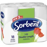 Sorbent 18 Pack Double Length Toilet Tissue