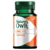 Nature's Own Zinc Plus C Chewable Tablets