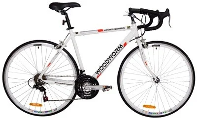 woodworm white lightning road bike