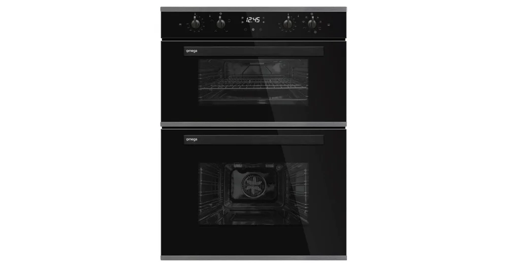 Omega 60cm Double Electric Oven ODO684XB