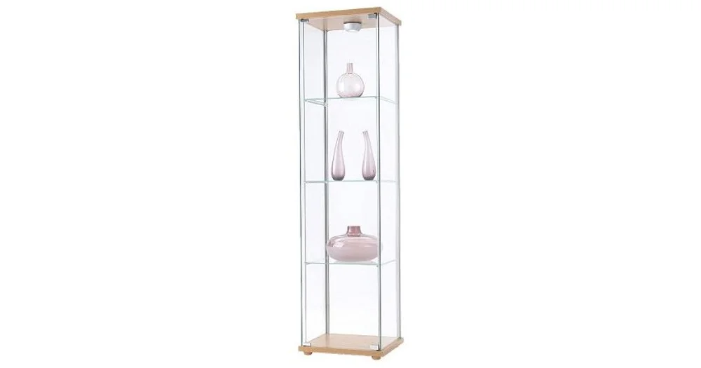 Ikea detolf glass deals cabinet