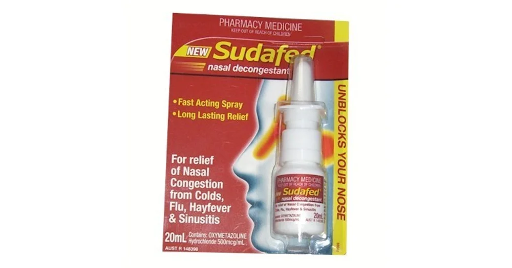 Sudafed Nasal Decongestant Nasal Spray