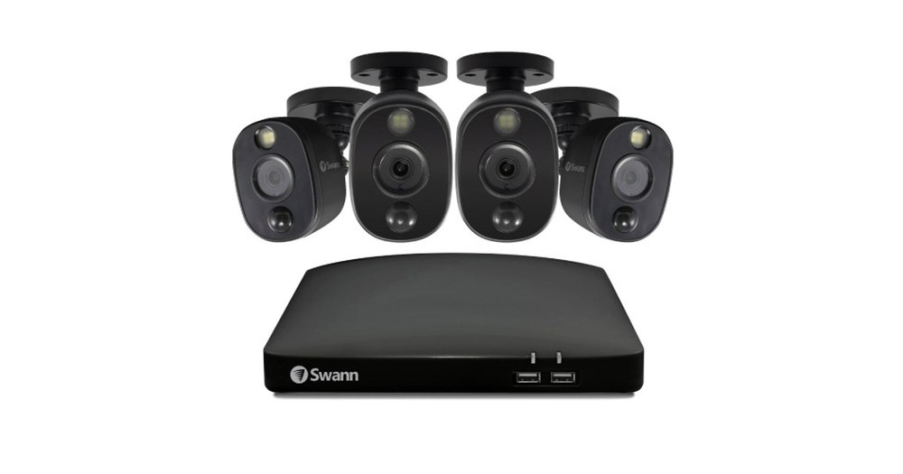 Swann 4 Camera 4 Channel 1080p Full HD DVR Spotlight Security