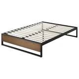Zinus 35cm Ironline Bed Base Wood and Metal King AU-IRPF-14K