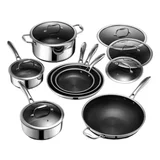 HexClad 13pc Hybrid Cookware Set with Lids
