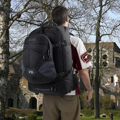 caribee fast track 75 black wheeled backpack