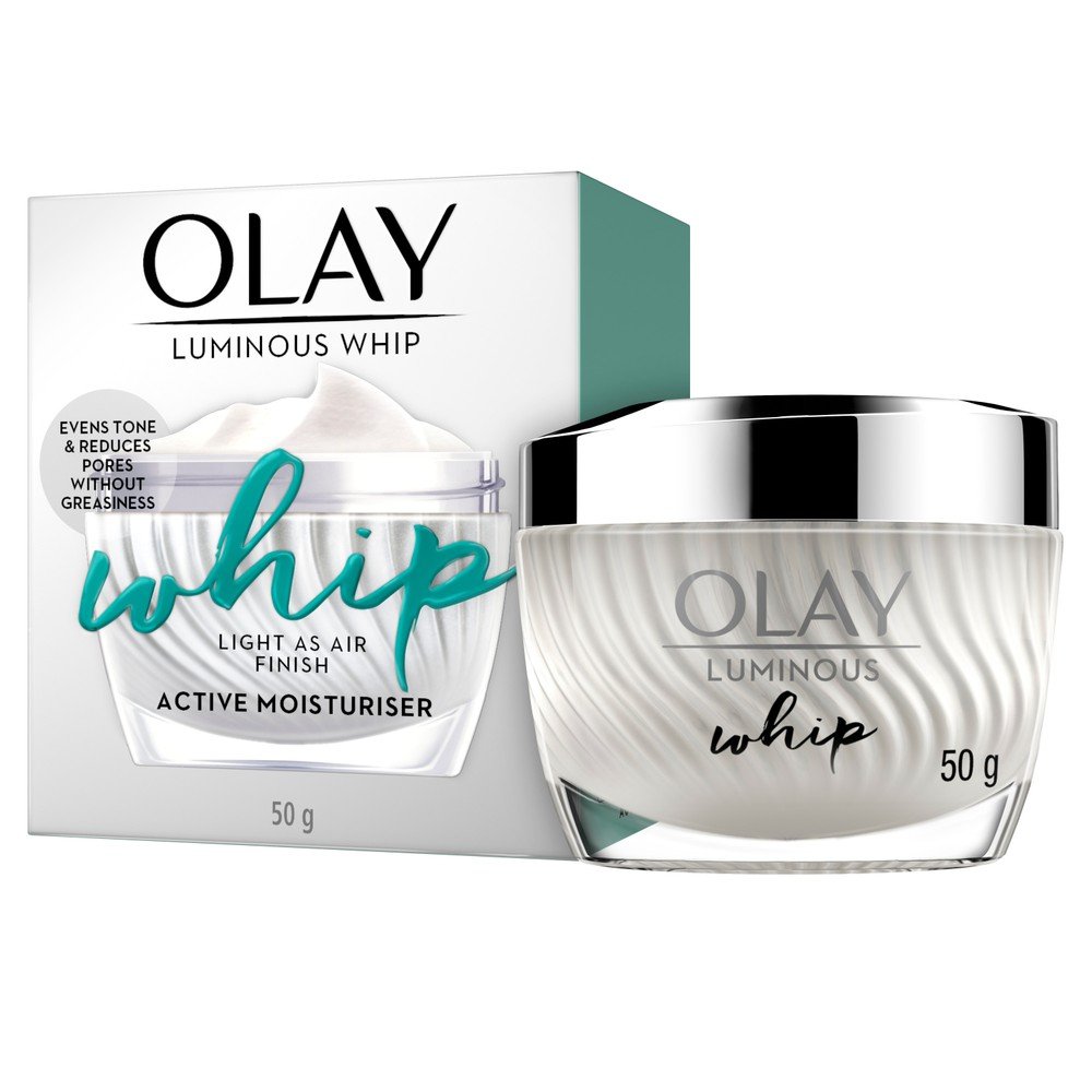 Olay Whips Luminous 50 Ml Set – Tagescreme Für Einen Strahlenden, Ebenmäßigen Teint