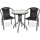 Ballan 2 Seater Steel Cafe Setting