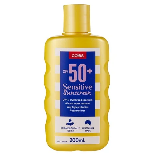 Coles SPF50+ Ultra Sensitive Sunscreen reviews