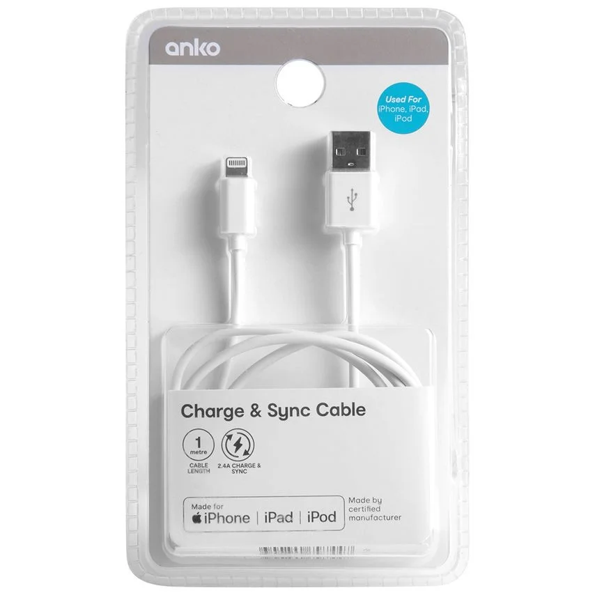 Kmart Anko White USB to Lightning Cable reviews