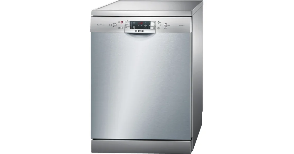 Bosch 13 Place Setting Free Standing Dishwasher (SMS66GI01I, Silver