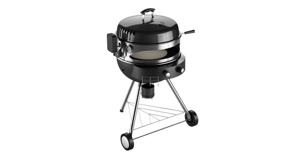 Jumbuck Kettle Bbq With Pizza Oven And Rotisserie Productreview