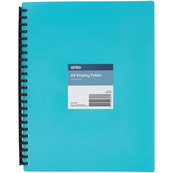 Kmart Anko A4 Display Folder reviews | ProductReview.com.au