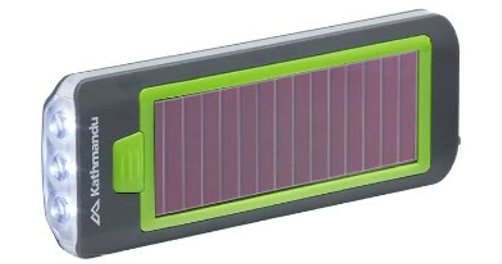 Kathmandu Hand Torch Solar / Pull Dynamo