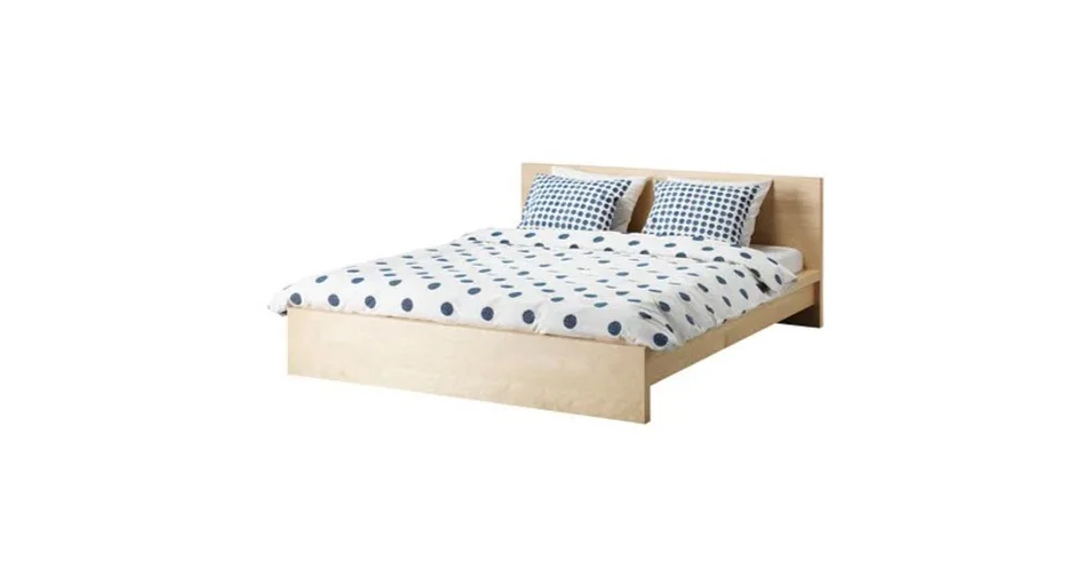 Malm bed mattress deals height