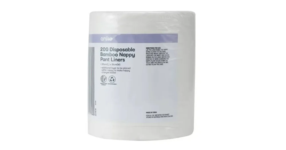 Kmart Anko 200 Pack Nappy Pant Liners