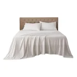 Lakora 4-Piece Organic Washed Cotton Bed Sheet Set Double