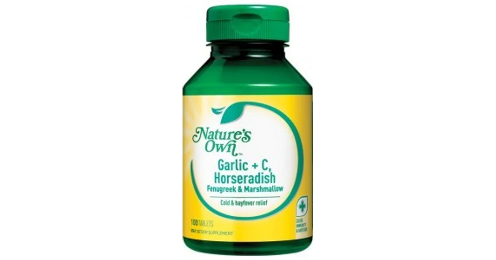 Nature's Own Garlic + C, Horseradish, Fenugreek & Marshmallow Questions