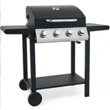 House & Home 4-Burner Hooded Gas BBQ