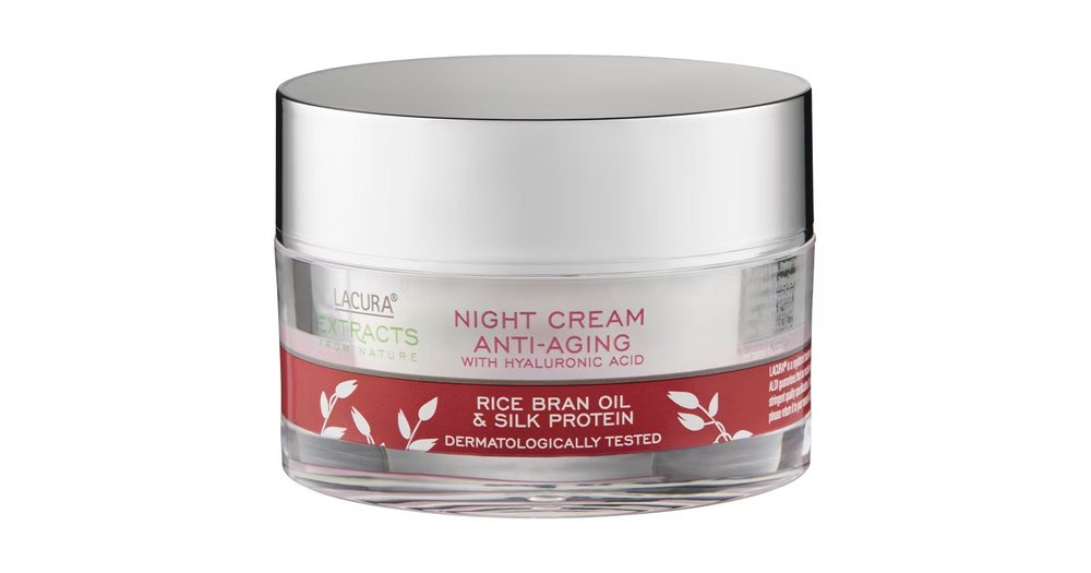 ALDI Lacura Anti-Aging Night Cream with Rice Bran Oil & Silk Protein ...