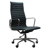 Matt Blatt Aluminium Group High Back Leather Executive Chair