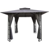 House & Home Outdoor Steel Gazebo