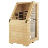 Luxo Living Jarli 1 Person Portable Compact Infrared Indoor Home Sauna