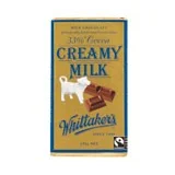 Whittakers 33% Creamy Milk Fairtrade