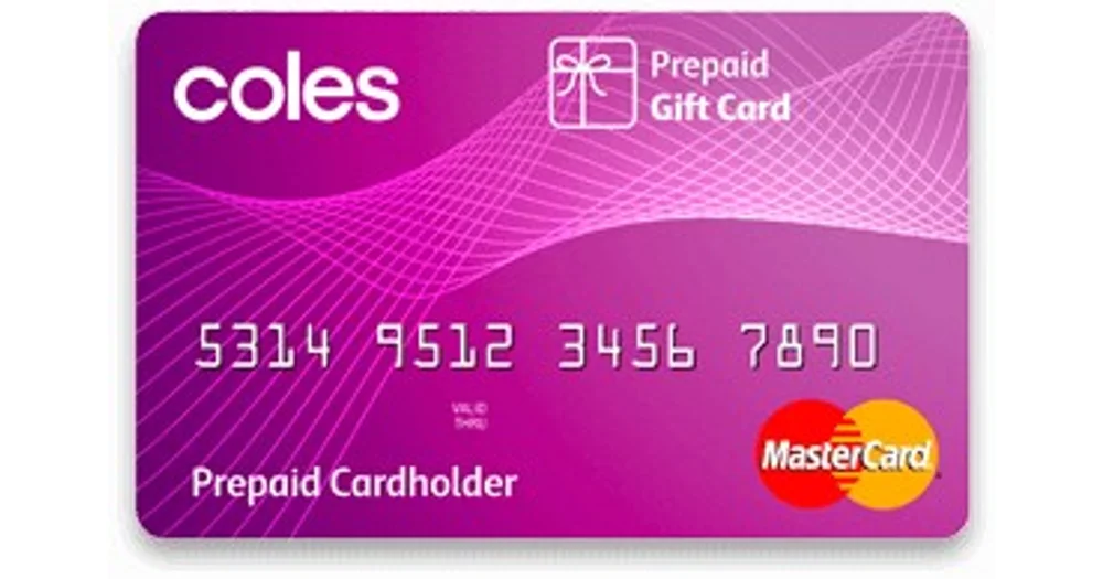 where can i use a coles prepaid gift card