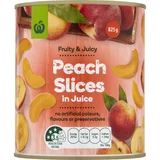 Woolworths Peach Slices in Juice