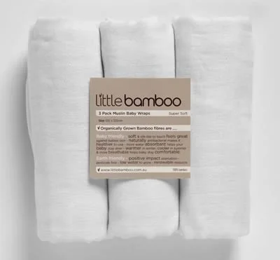 little bamboo muslin wraps