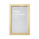 Kmart Anko Photo Frame 6in. x 4in. - Matte Gold Look