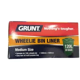 Grunt 120L Medium Wheelie Bin Liners